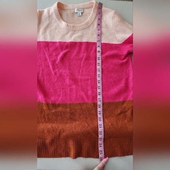J Crew Factory Color Block Crew Neck Sweater Size S. - Picture 4 of 5